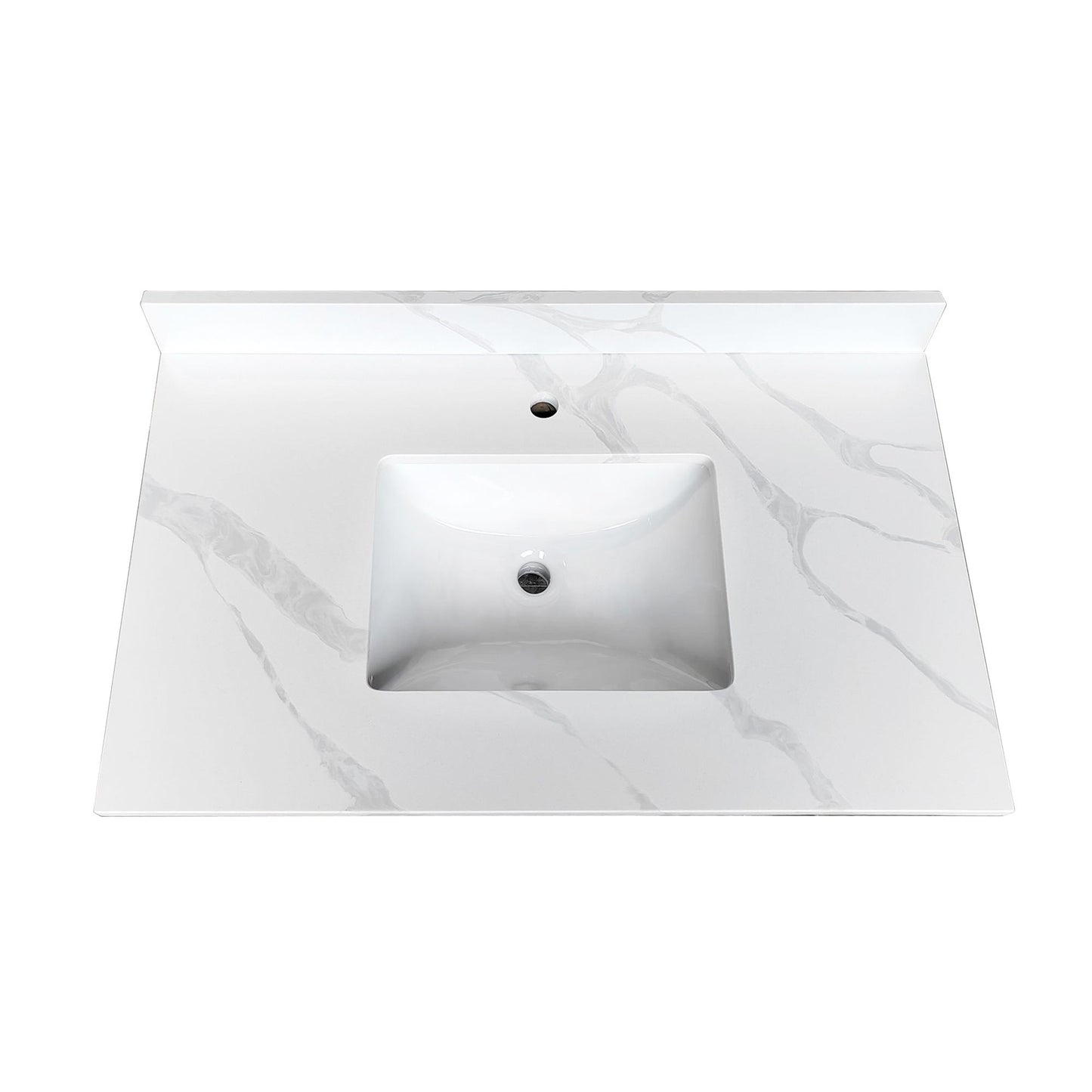 Bathroom Vanity Top With Undermount Single Bowl Sink