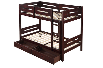 Nissa - Twin Twin Bunk Bed - Espresso