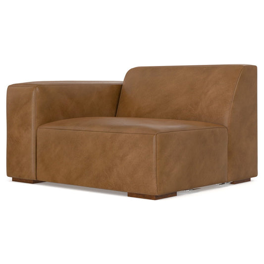 Rex - Left Arm Sofa Module - Brown