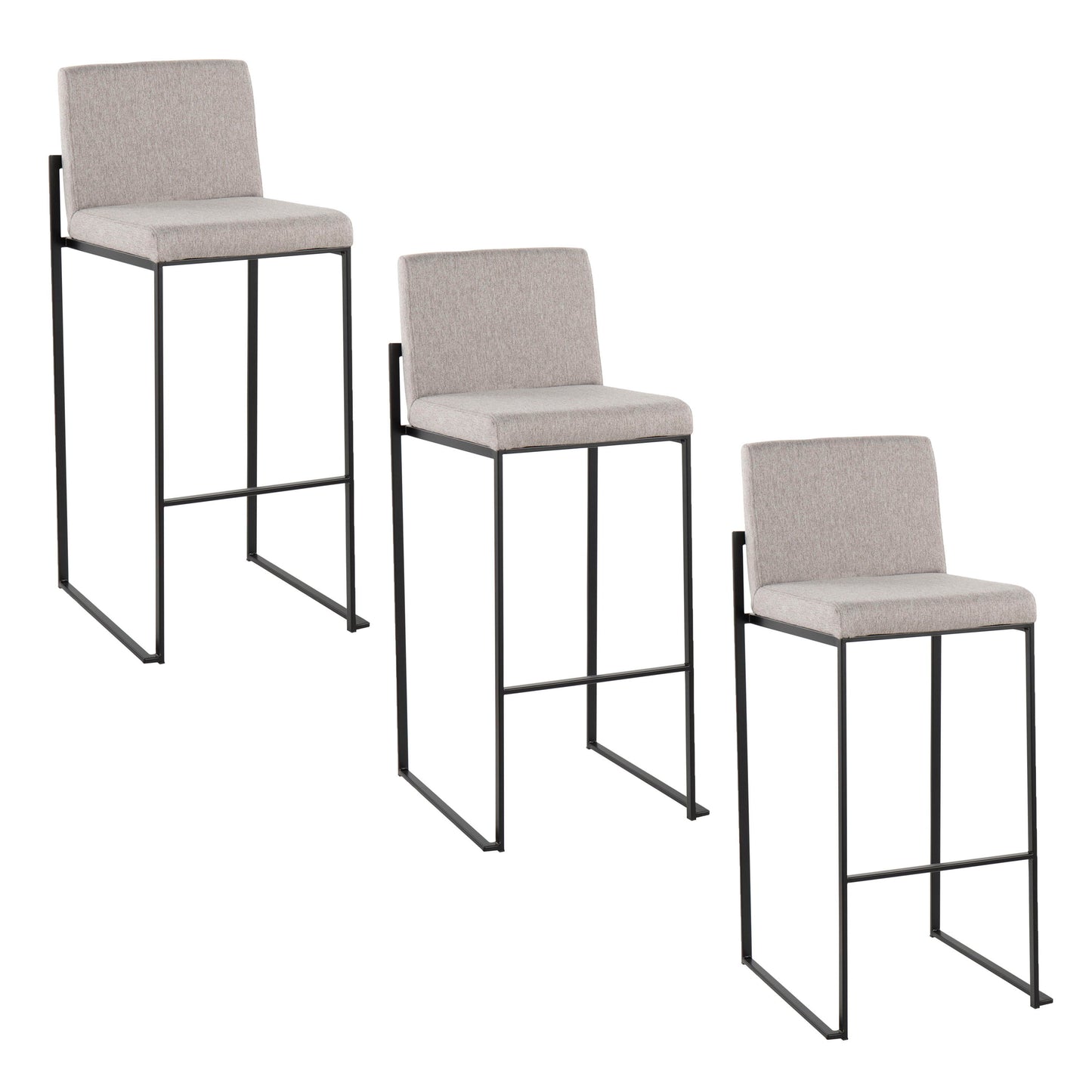 Fuji - Contemporary High Back Barstool Elegant Design