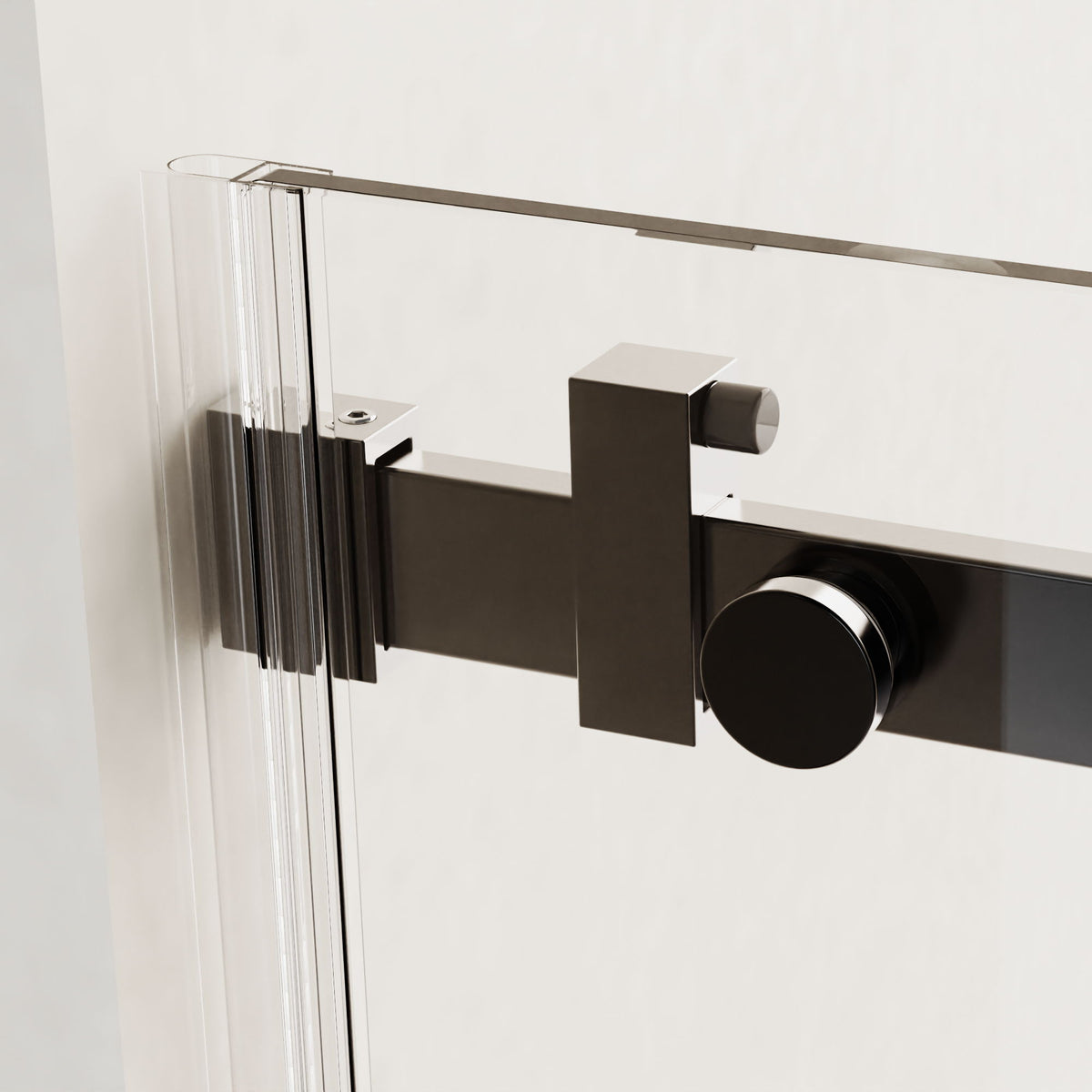 Frameless Single Sliding Shower Door, Sgcc Tempered Glass, Reversible