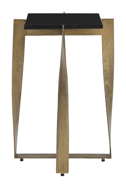 Noara - Accent Table - Black / Brass