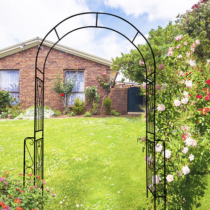 Metal Garden Arch Garden Arbor Trellis Climbing Plants Support Rose Arch Outdoor Arch