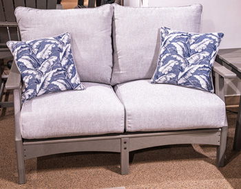 Lone View Bay - Loveseat With Cushion - Gray