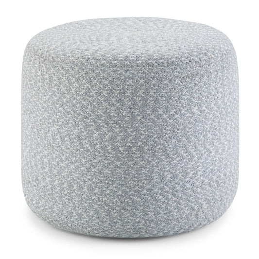 Bayley - Versatile Round Braided Pouf