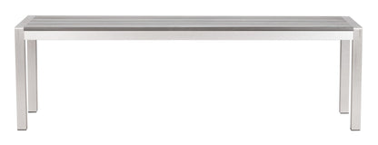 Metropolitan - Double Bench - Gray & Silver