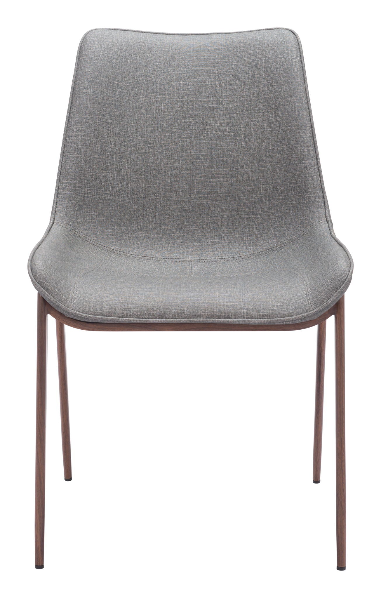 Magnus - Dining Chair (Set of 2) - Slate Gray / Walnut