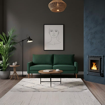 Upholstered Sofa, 3 Seater Couch For Living Room