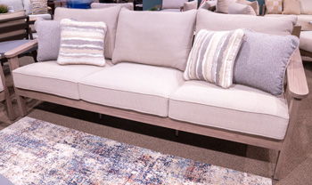 Francis Beach - Sofa With Cushion - Natural / Gray
