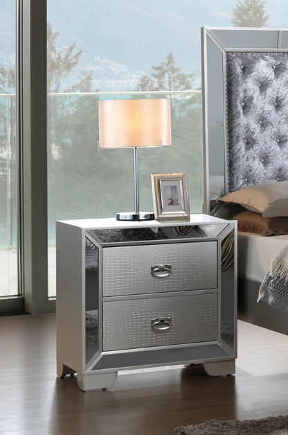 Hollywood Hills - G8105-N Nightstand - Silver Champagne