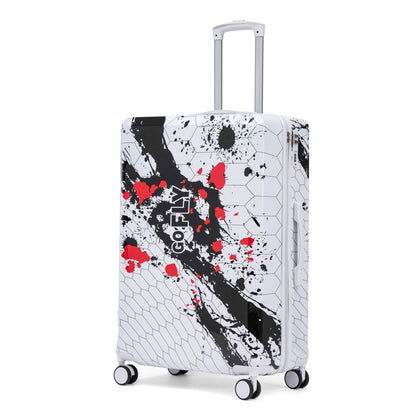 Luggage With Printed Pattern, Combination Lock