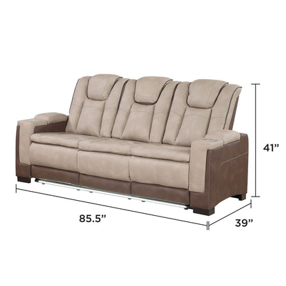 Bruno - Power Reclining Sofa With LED Lighting