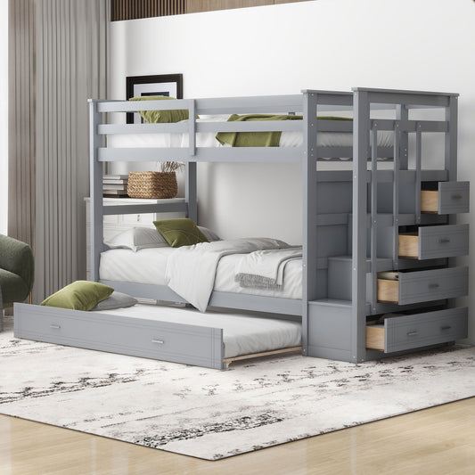 Bunk Bed With Trundle And Staircase