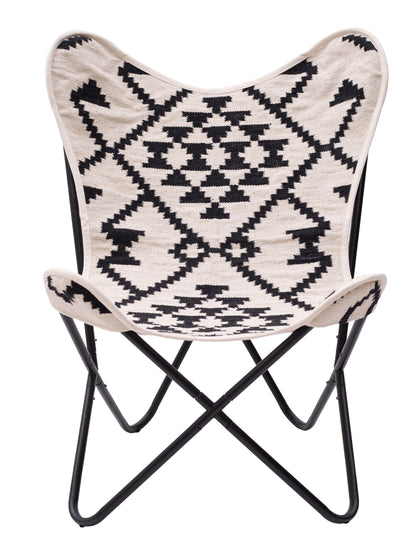 Rabat - Accent Chair - Beige / Black