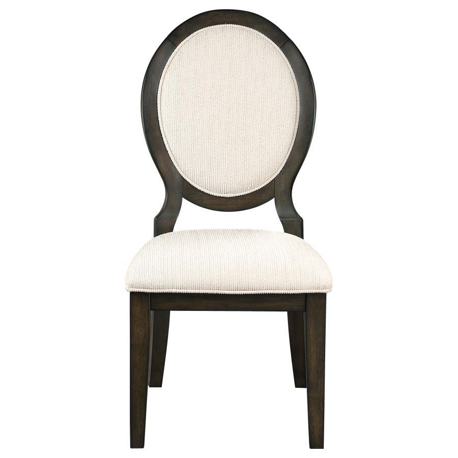 Twyla - Oval Back Dining Side Chair (Set of 2) - Dark Cocoa