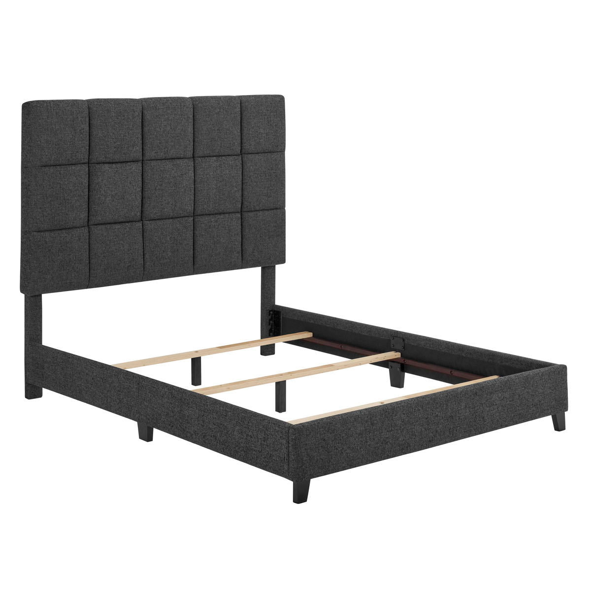 Squares Upholstered Platform Bed