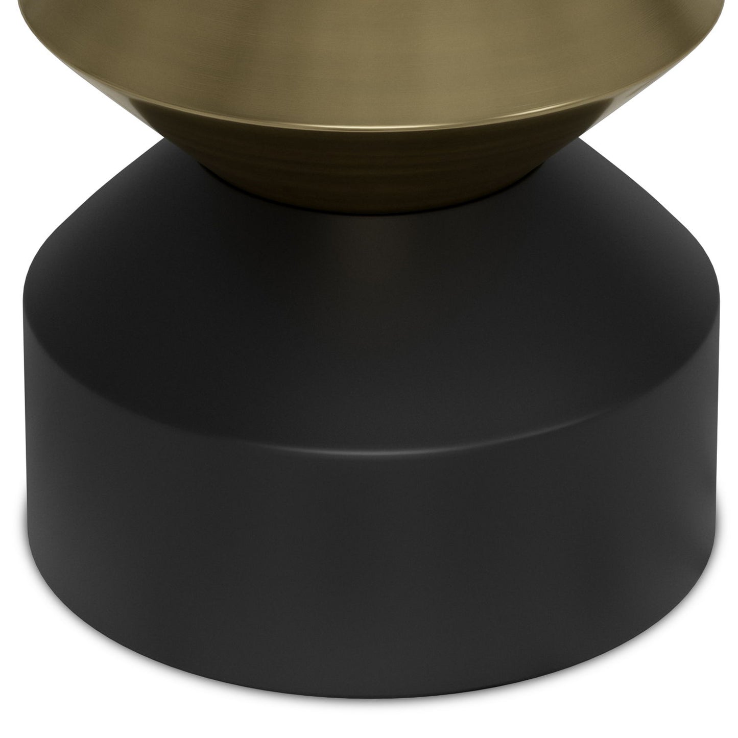 Miller - Side Table - Black / Brass