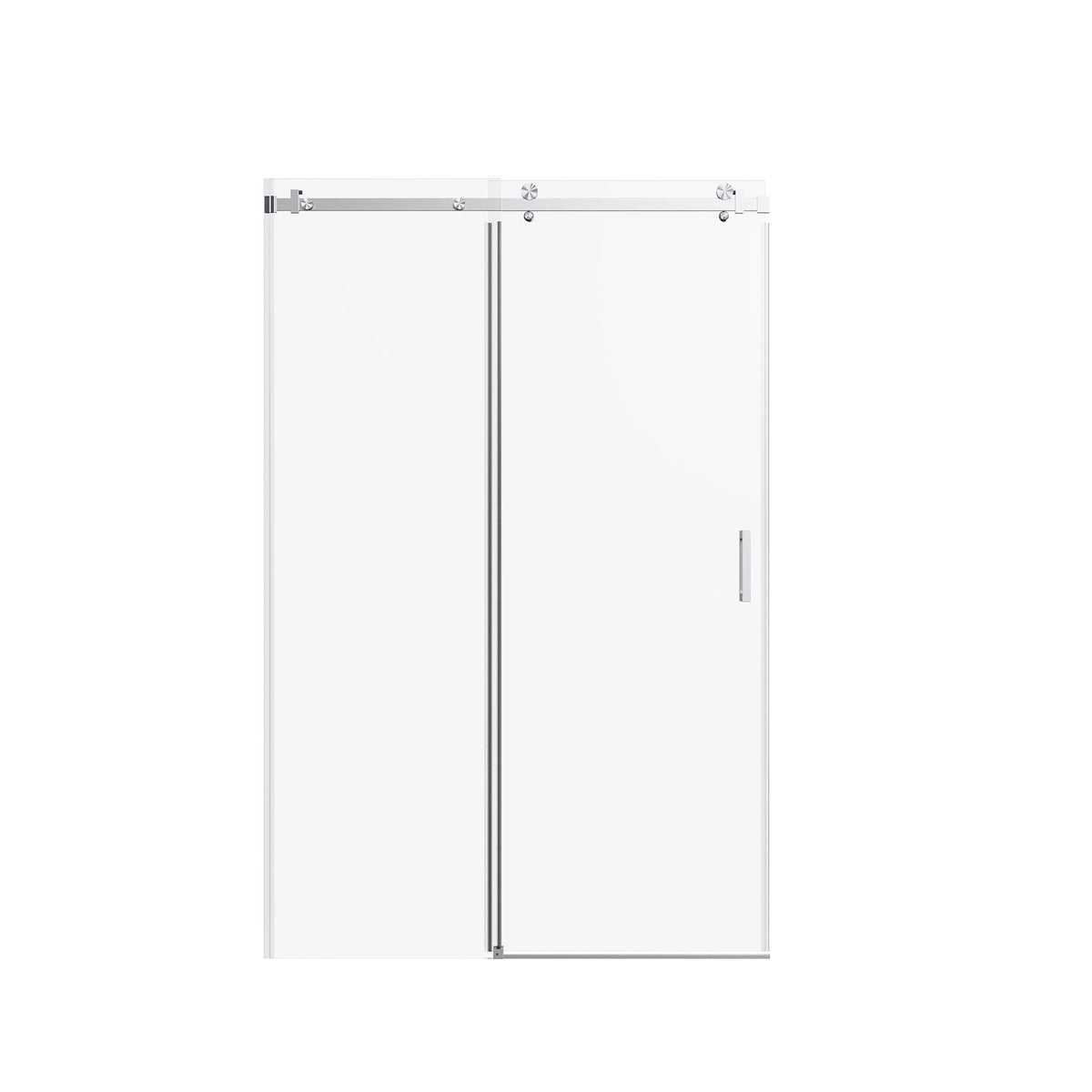 Frameless Single Sliding Shower Door, Sgcc Tempered Glass, Reversible