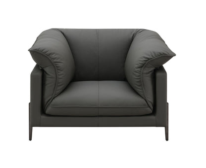 Tadi - Top Grain Leather Chair - Black