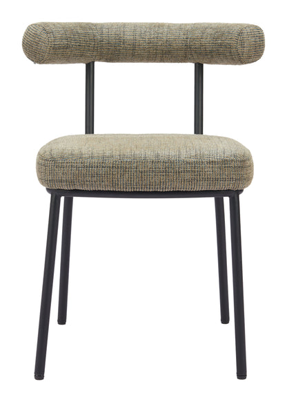 Kede - Dining Chair - Green Tweed