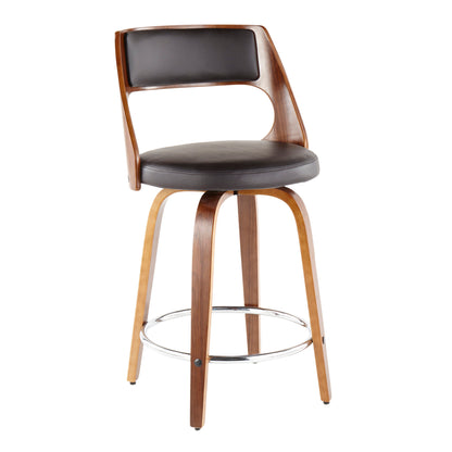 Cecina - Mid Century Modern Counter Stool With Swivel (Set of 2)