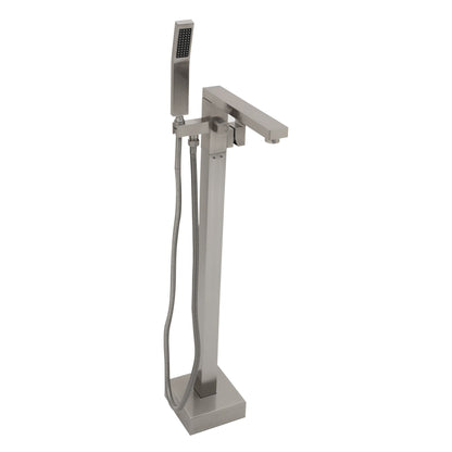 Freestanding Bathtub Faucet With Waterfall Tub Filler And Hand Shower
