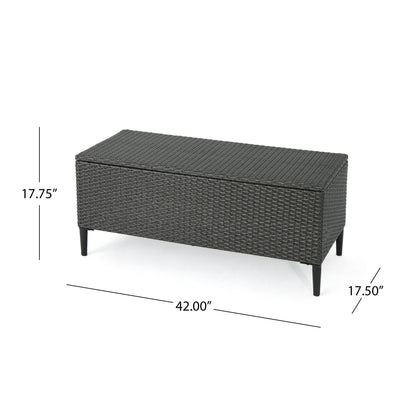 Rupert - Storage Unit Resin Wicker Outdoor