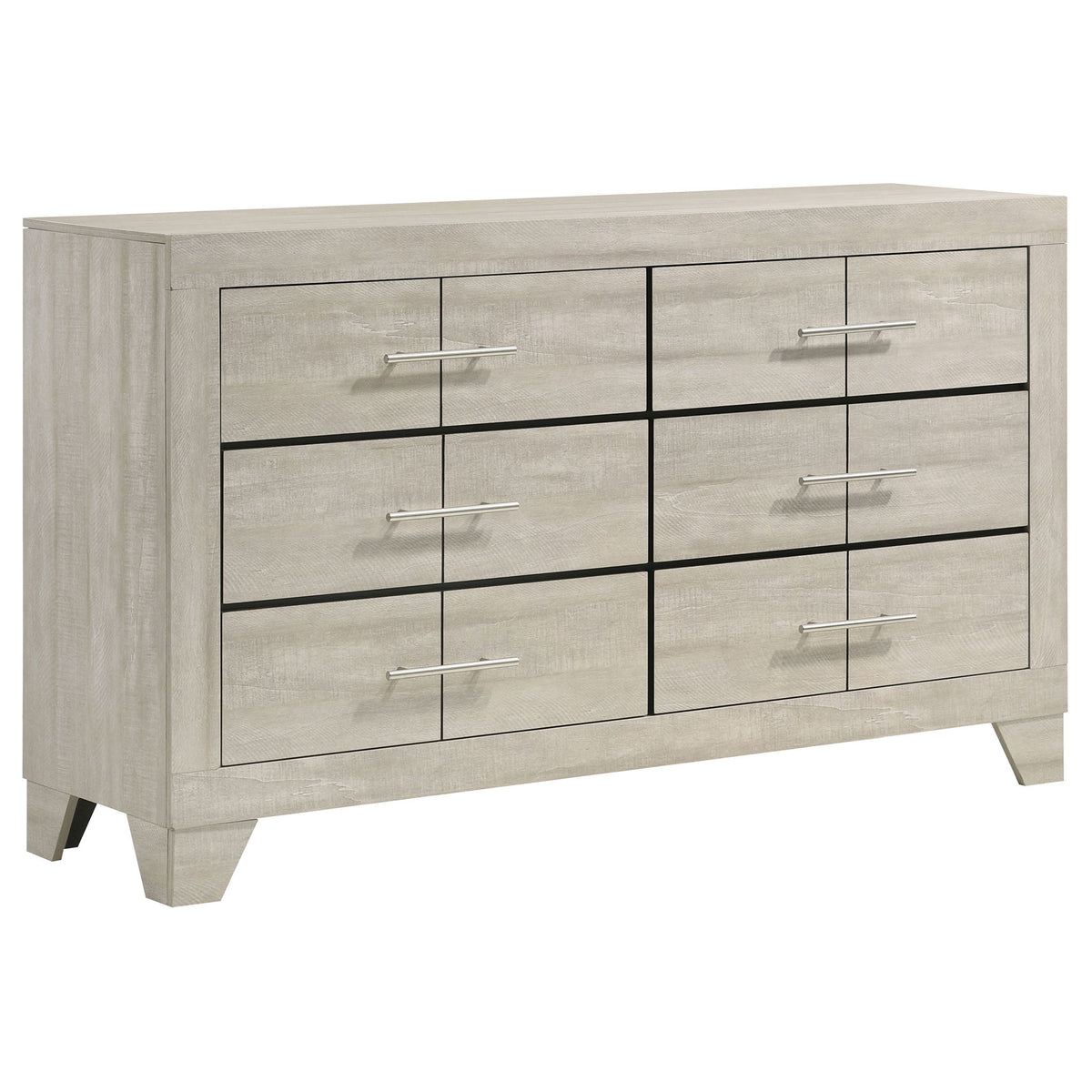 Strout - 6 Drawer Dresser - Cream