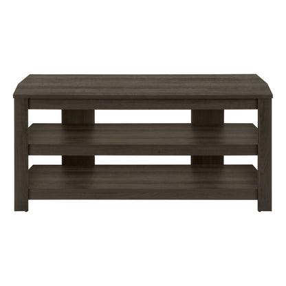 TV Stand, Console, Media Entertainment Center, Storage Shelves, Living Room, Bedroom, Contemporary, Modern - Oak