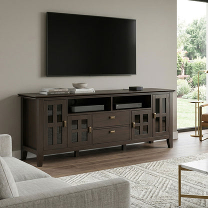 Artisan - TV Media Stand - Tobacco Brown