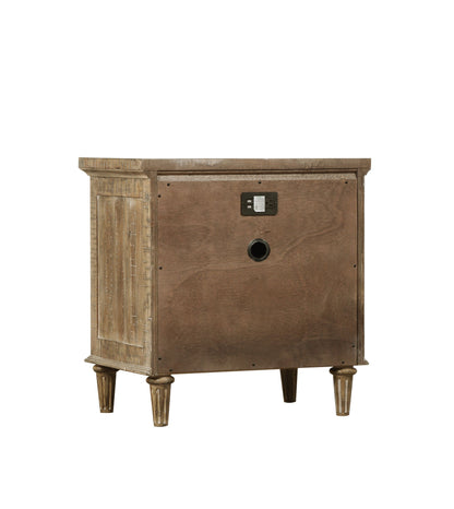 Ludin - 2 Drawer Nightstand - Taupe