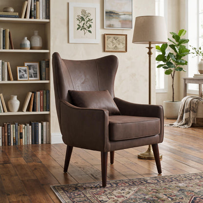 Leisure Chair With Curved Backrest