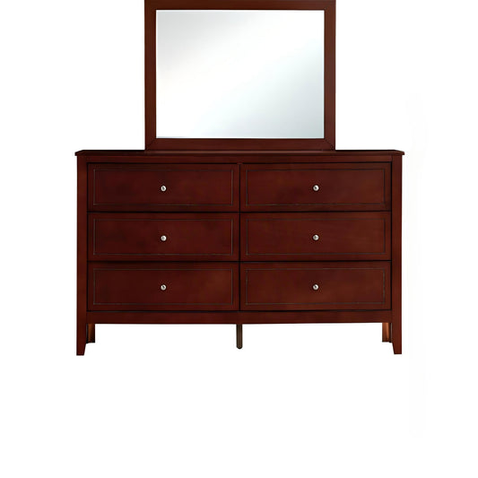 Daniel - Dresser, 6 Drawer Storage - Cherry