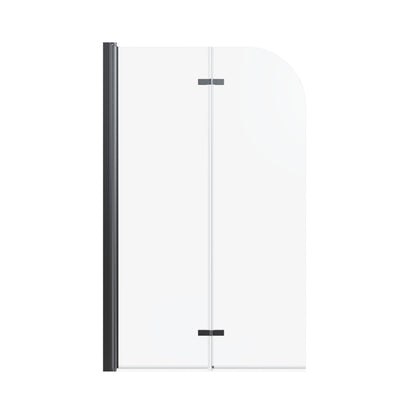 Frameless Folding Pivot Bathtub Door With Clear Tempered Glass