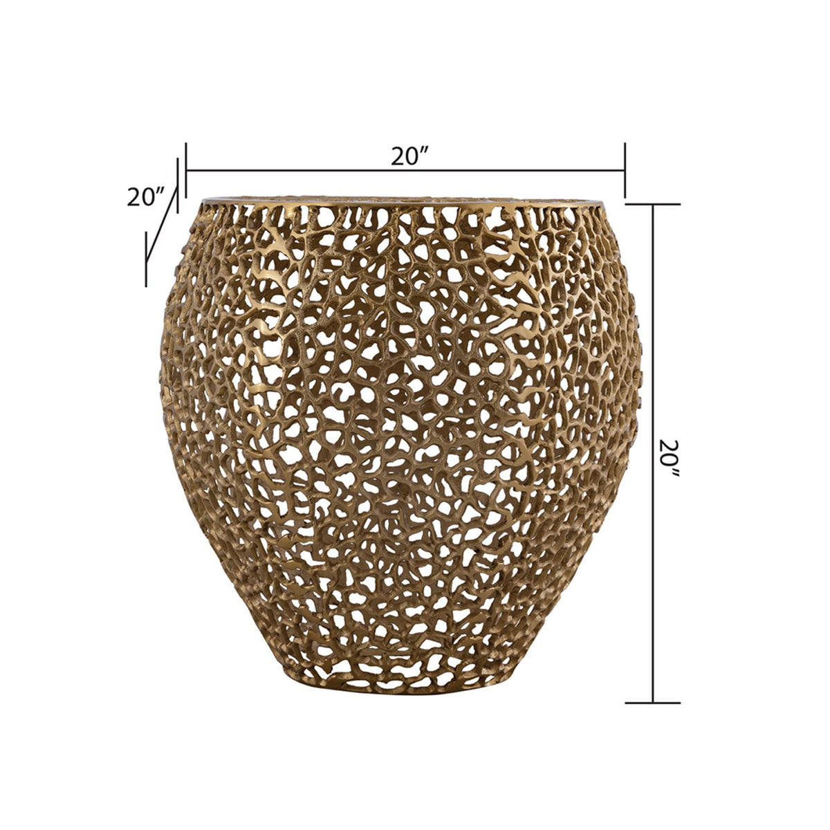 Et3403-18 - Side Table - Gold