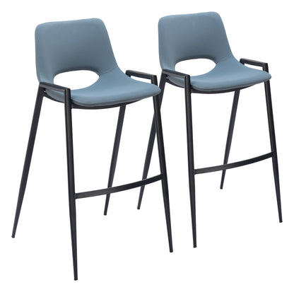 Desi - Bar Chair (Set of 2) - Black