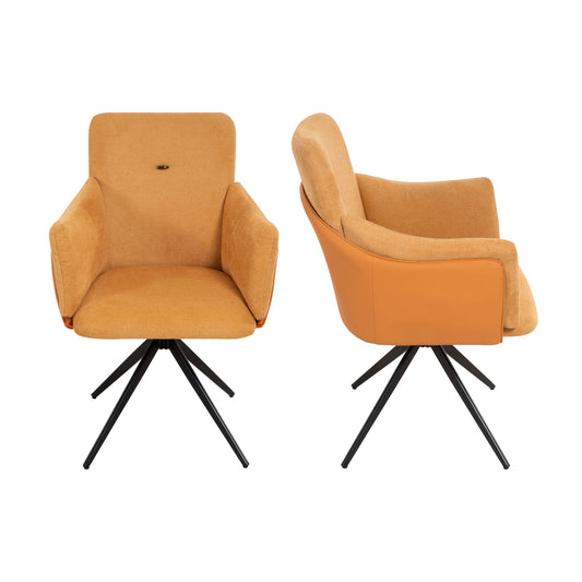 Swivel Home Office Desk Chairs With Arm (Set of 2)