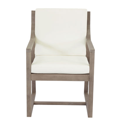 Outdoor Chair Set With Frame And Cushion For Patio - Brown