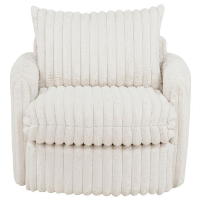 Sarco - Corduroy Upholstered Swivel Accent Arm Chair