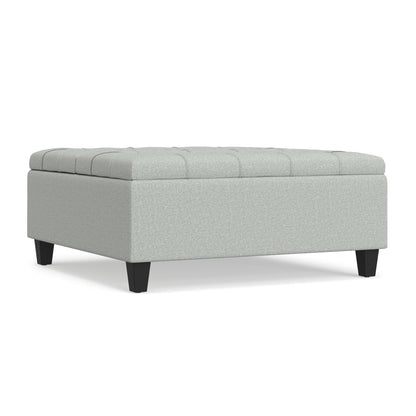 Harrison - Coffee Table Storage Ottoman Lift Top - Stone Gray