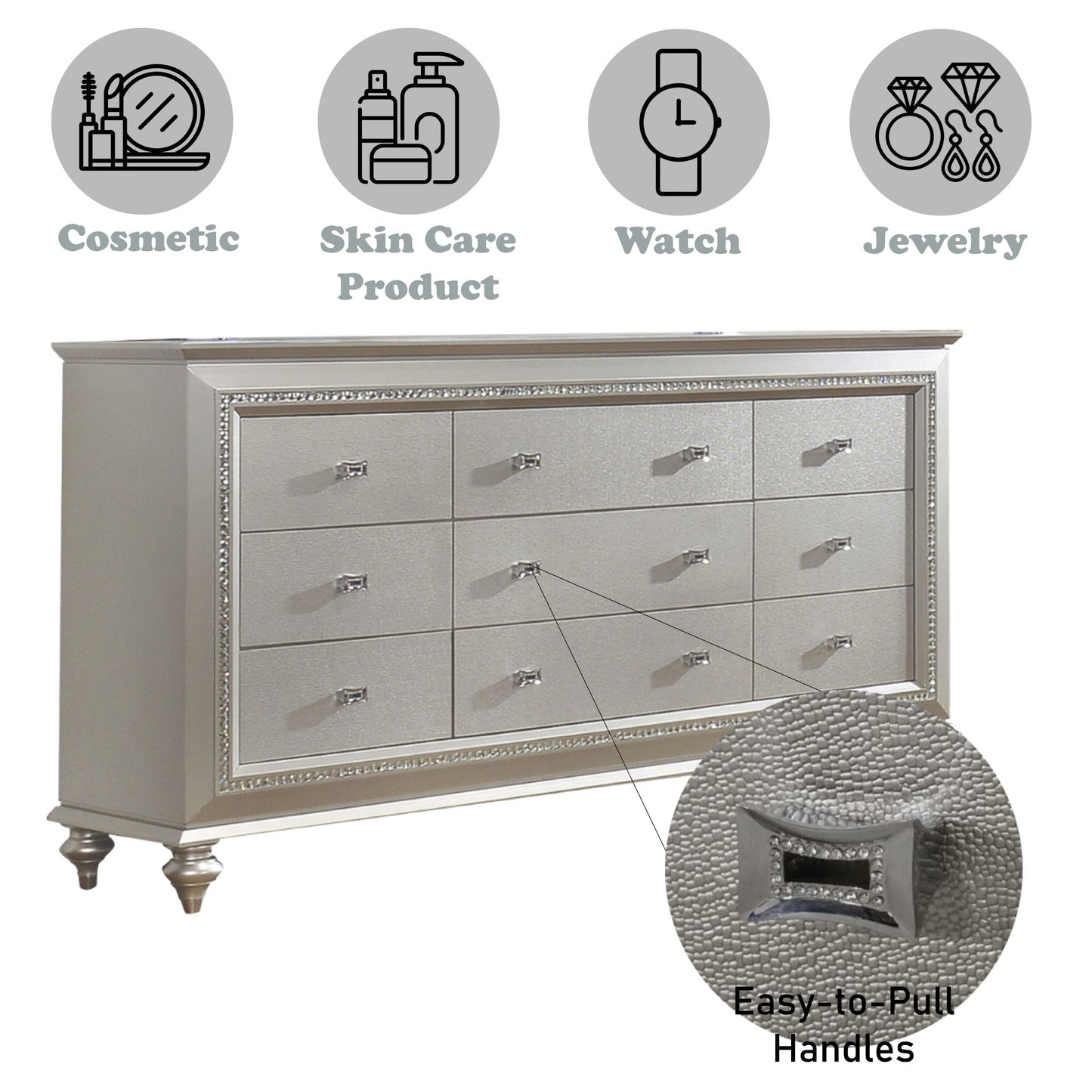 Kaitlyn - Elegant Design Dresser