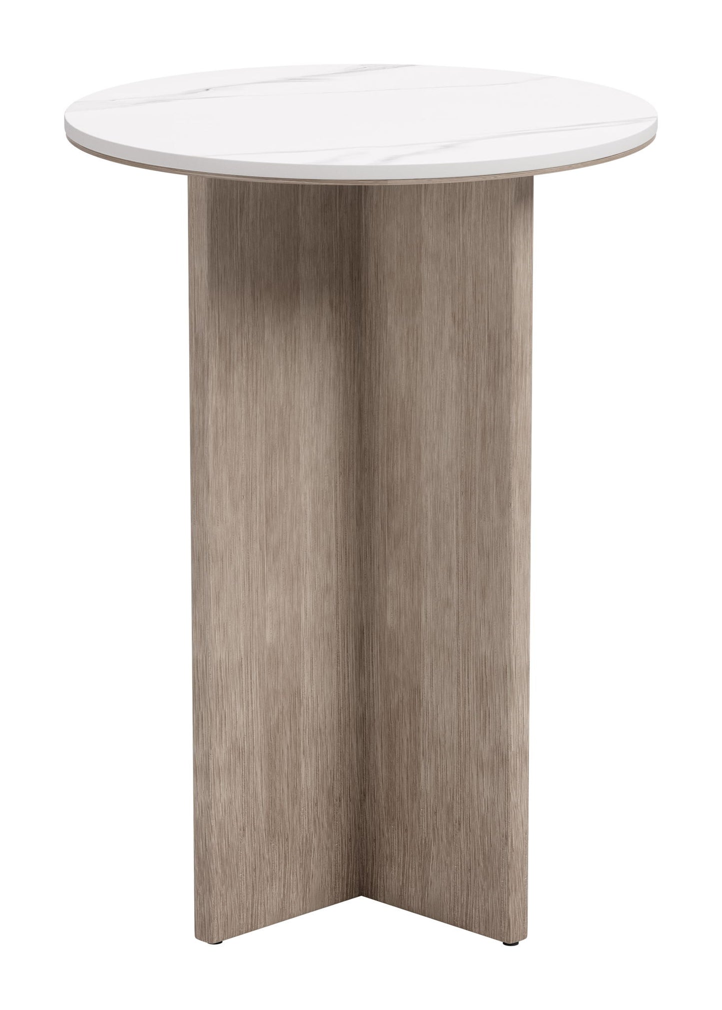 Oceanveil - Side Table - White / Light Brown