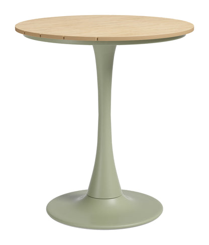 Oswego - Bistro Table - Light Brown / Green