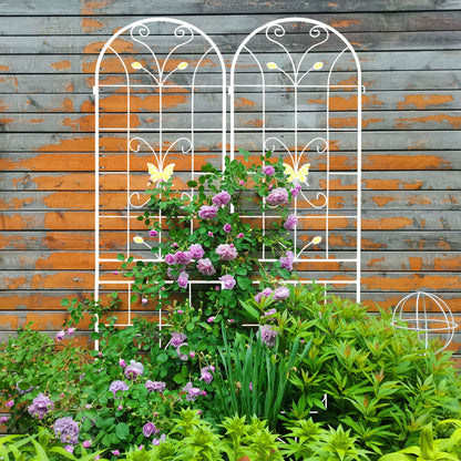 Garden Metal Trellis Rustproof Trellis For Climbing Plants Outdoor Flower Support