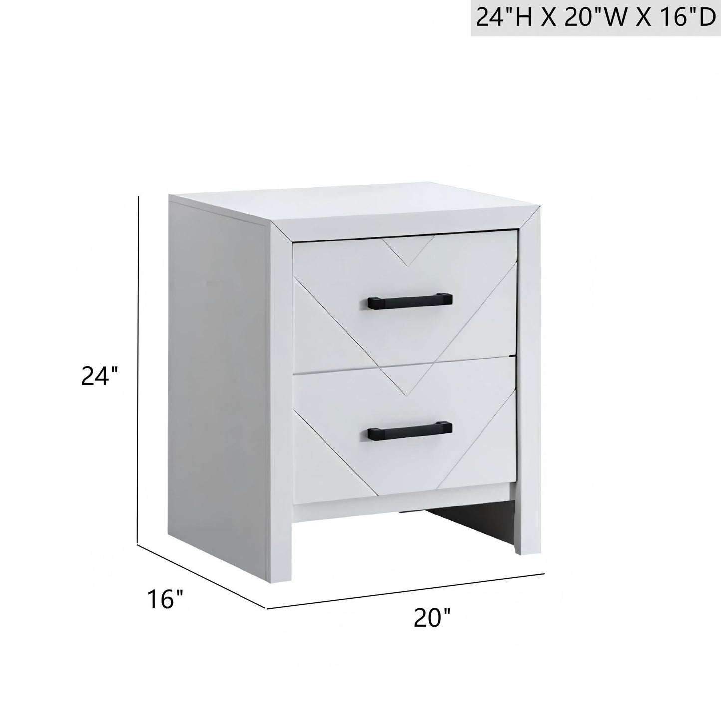 Morris - 2 Drawer Nightstand