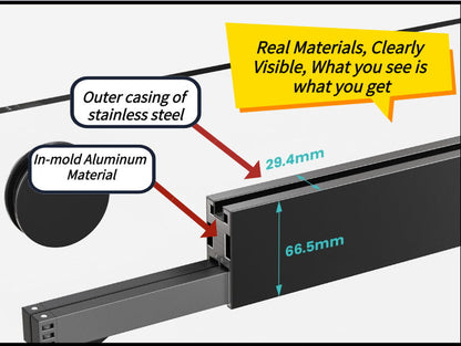 Frameless Double Sliding Soft-Close Shower Door, 3 / 8" (10Mm) Thick SGCC Tempered Glass Door, Matte
