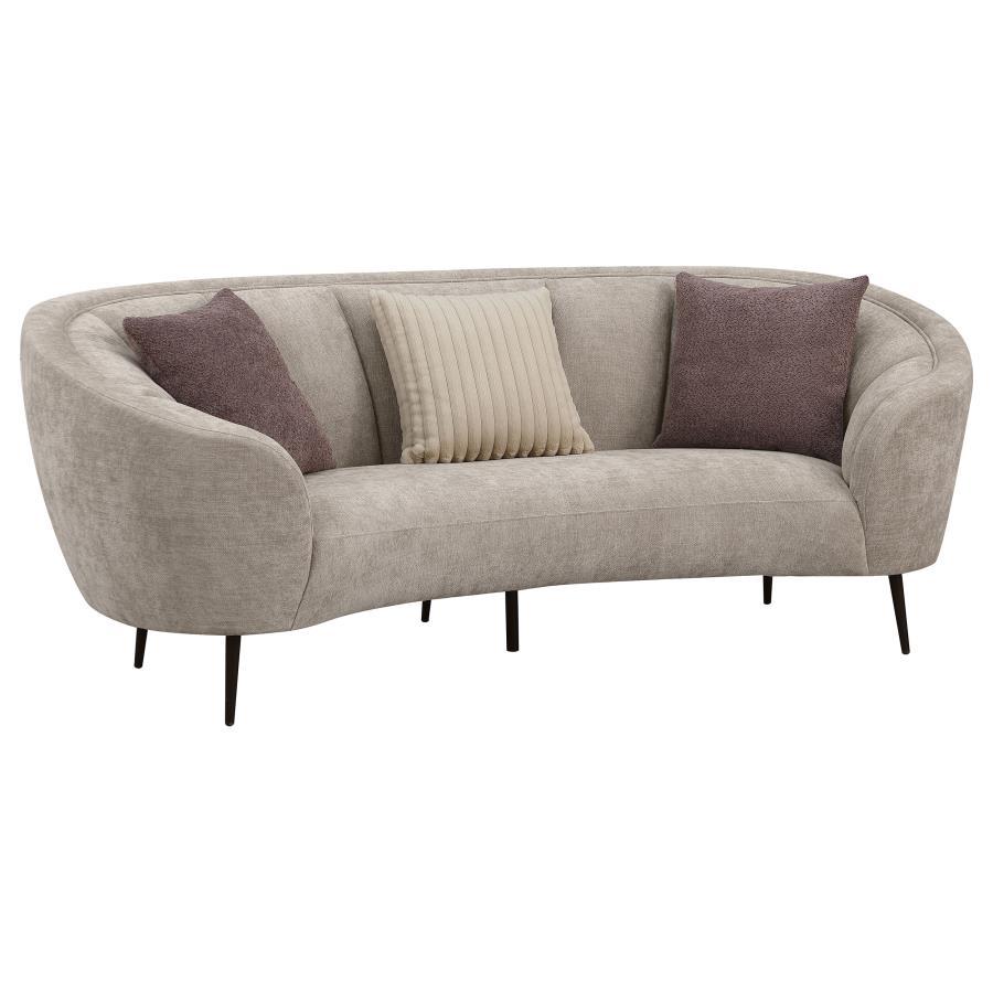 Ellorie - Upholstered Curved Sofa Set