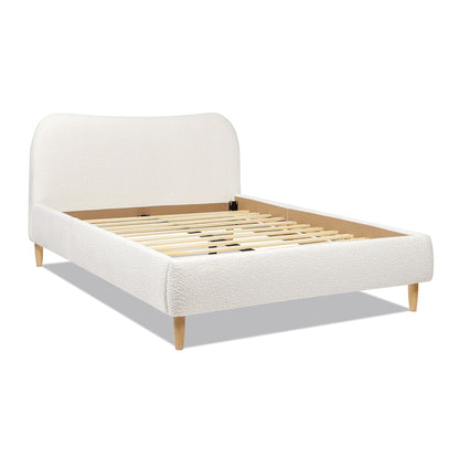 Roman - Curved Headboard Upholstered Platform Bed