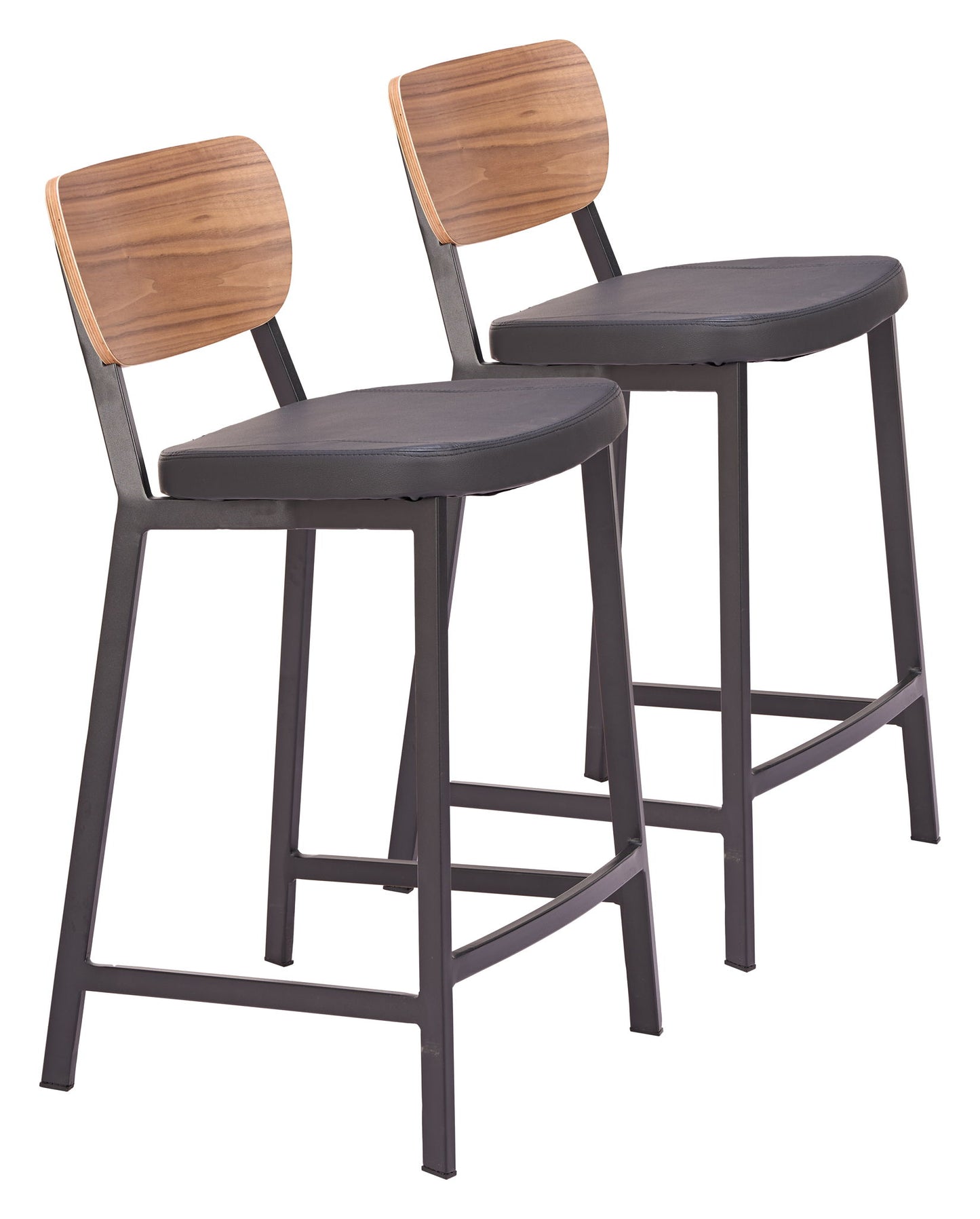 Ardenne - Counter Stool (Set of 2) - Black / Brown