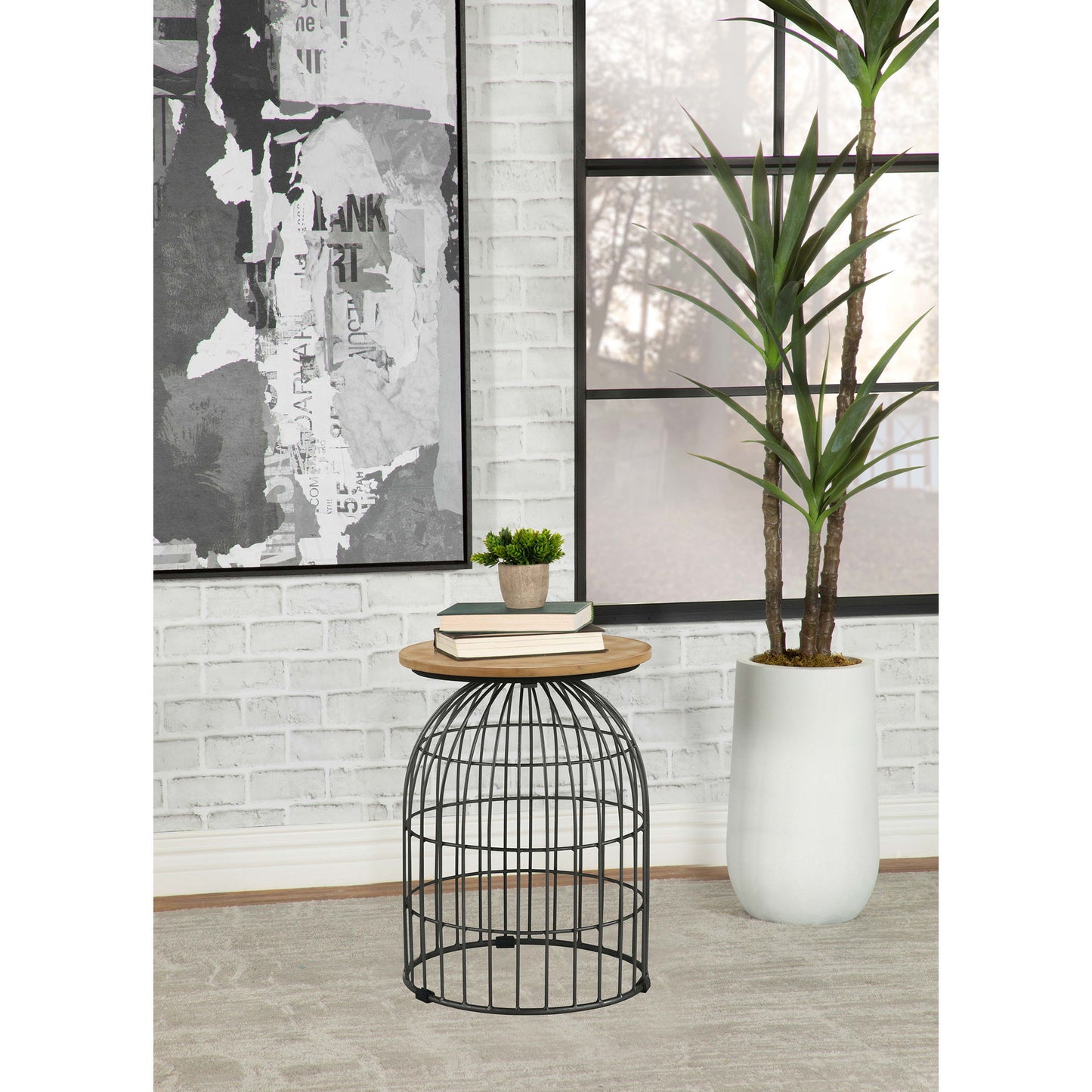 Boyd - Side Table - Gunmetal